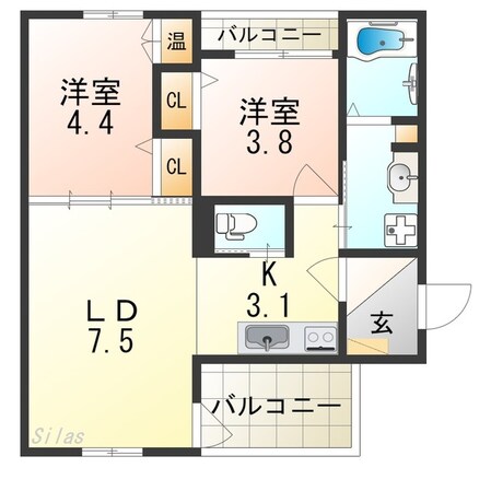 F asecia Dorasの物件間取画像